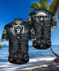 Raiders Hawaiian Shirt Printed Jack Skellington Gift For Football Fans