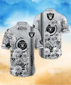 Raiders Hawaiian Shirt Skull And Lotus Flower Have For Fans Of Eastern Culture