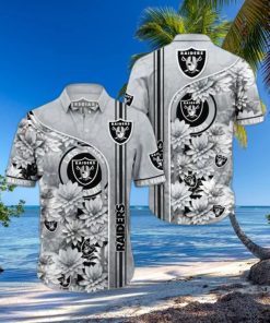 Raiders Hawaiian Shirt Skull And Lotus Flower Have For Fans Of Eastern Culture