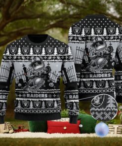 Raiders Jack Skellington Halloween Knitted Ugly Christmas Sweater