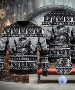 Raiders Jack Skellington Halloween Knitted Ugly Christmas Sweater