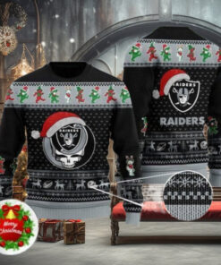 Raiders Logo Las Vegas Football Team Custom Xmas Gift Ugly Christmas Sweater Best Gift