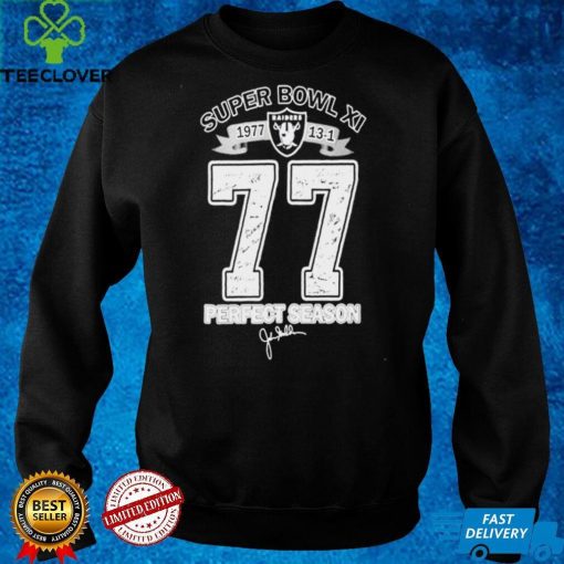 Raiders Super Bowl XI perfect season signature hoodie, sweater, longsleeve, shirt v-neck, t-shirt