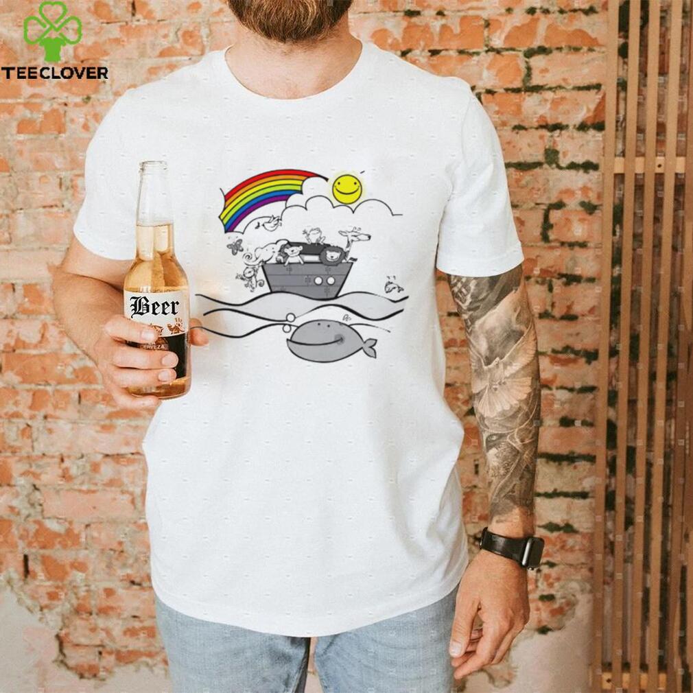 Rainbow Animals on Noah’s Ark art shirt Rainbow Animals on Noah’s Ark art shirt