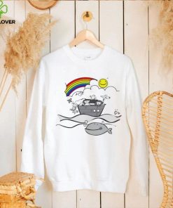 Rainbow Animals on Noah’s Ark art shirt 2 Rainbow Animals on Noah’s Ark art shirt