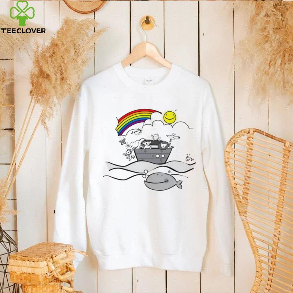 Rainbow Animals on Noah’s Ark art shirt Rainbow Animals on Noah’s Ark art shirt