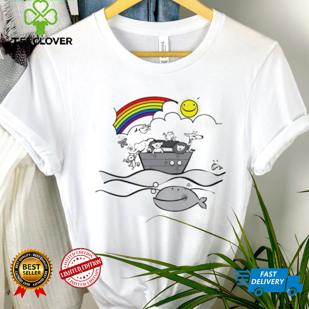 Rainbow Animals on Noah’s Ark art shirt Rainbow Animals on Noah’s Ark art shirt