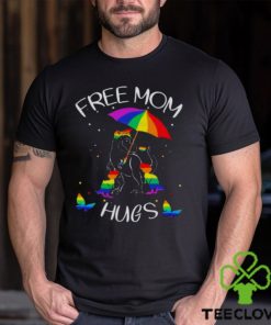 Rainbow Dinosaur Mom Hugs LGBT Shirt