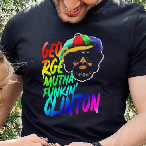Rainbow Neon Text George Muthafunkin Clinton Shirt