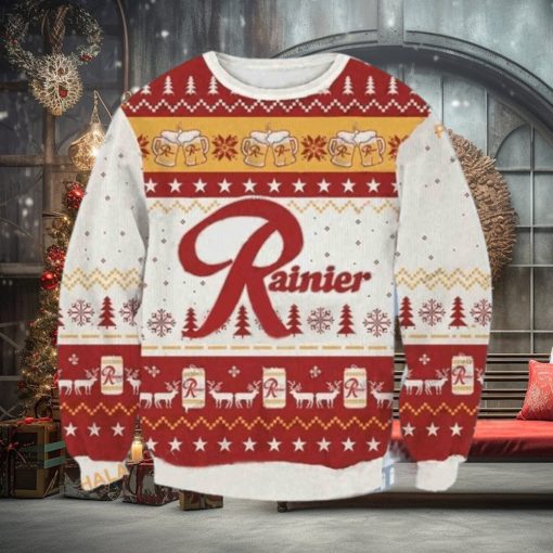 Rainier Beer Ugly Christmas 3D Sweater, Friends Christmas Sweater