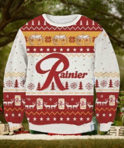 Rainier Beer Ugly Christmas 3D Sweater, Friends Christmas Sweater