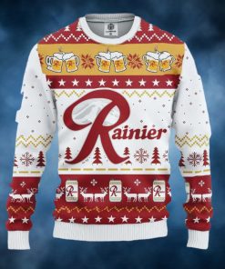 Rainier Beer Ugly Christmas Sweater, Faux Wool Sweater, Gifts For Beer Lovers, International Beer Day, Best Christmas Gifts For 2022 – Prinvity
