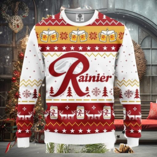 Rainier Beer Ugly Christmas Sweater