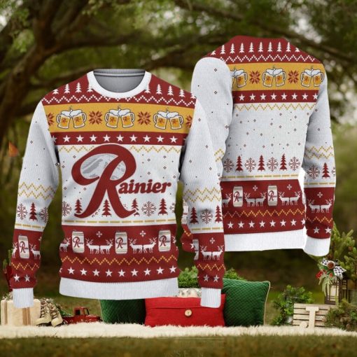 Rainier Beer Ugly Knitted Christmas Sweater
