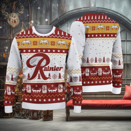Rainier Beer Ugly Knitted Christmas Sweater