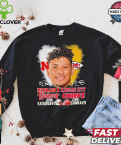 Raiola Mahomes Faces Huskers On Saturdays X Chiefs On Sundays Signatures Shirt