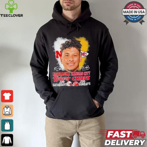 Raiola Mahomes Faces Huskers On Saturdays X Chiefs On Sundays Signatures Shirt