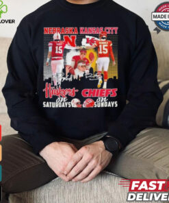 Raiola Mahomes Nebraska Huskers On Saturdays X Kansas City Chiefs On Sundays Signatures Shirt