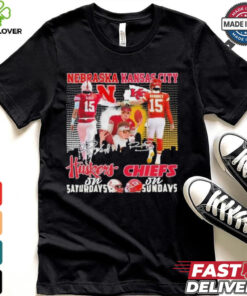 Raiola Mahomes Nebraska Huskers On Saturdays X Kansas City Chiefs On Sundays Signatures Shirt