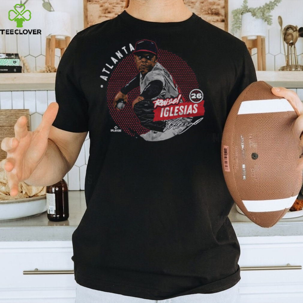 Raisel Iglesias Atlanta Dots WHT Shirt Raisel Iglesias Atlanta Dots WHT Shirt