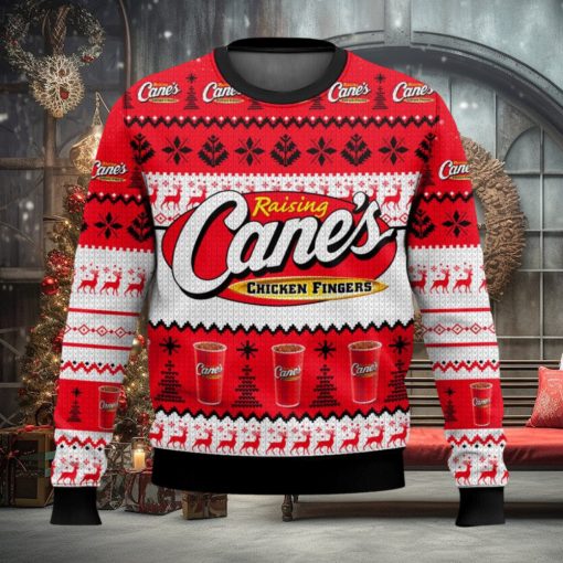 Raising Cane’s Ugly Christmas Sweater 2023 Christmas Gift 3D Sweater