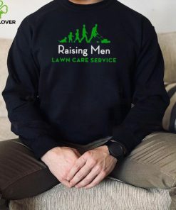 Raising men lawn care service Christmas T shirt