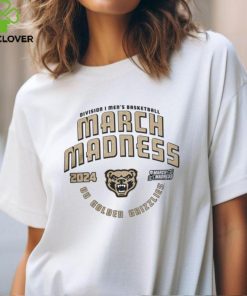 Rally House Shop Oakland University Golden Grizzlies Grey 2024 Ncaa March Madness Bound Short Sleeve T Shirt