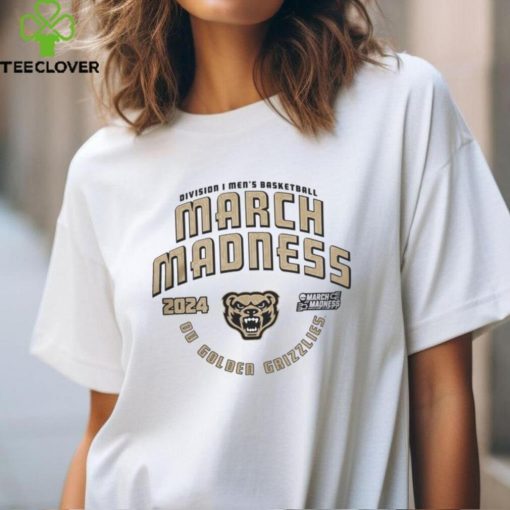 Rally House Shop Oakland University Golden Grizzlies Grey 2024 Ncaa March Madness Bound Short Sleeve T Shirt