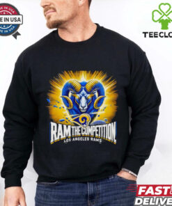 Ram the Competition Los Angeles Rams Shirt, featuring a bold design that celebrates the Rams' strength and dominance on the field.