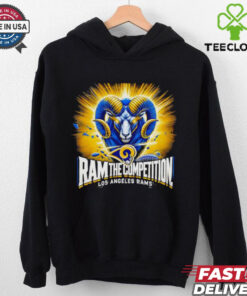 Ram the Competition Los Angeles Rams Shirt, featuring a bold design that celebrates the Rams' strength and dominance on the field.
