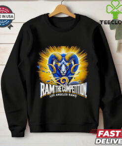 Ram the Competition Los Angeles Rams Shirt, featuring a bold design that celebrates the Rams' strength and dominance on the field.