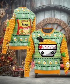 Ramen For Noodle Lovers Christmas 2023 Holiday Funny Ugly Sweater