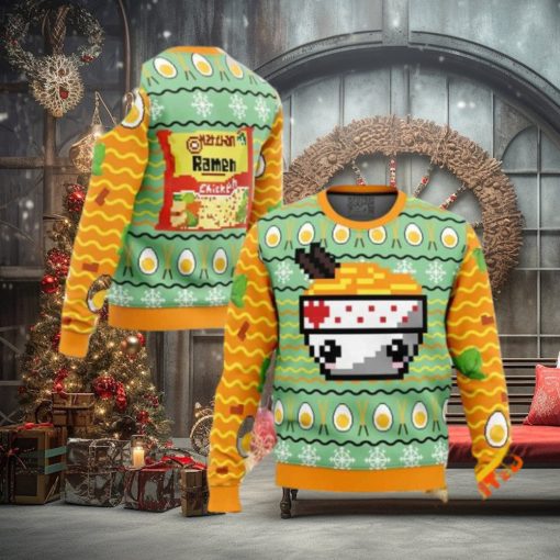 Ramen For Noodle Lovers Christmas 2023 Holiday Funny Ugly Sweater