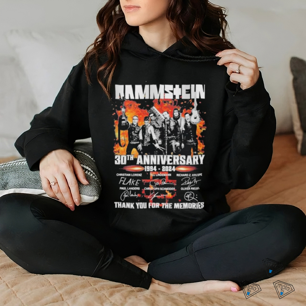 Rammstein 30th Anniversary 1994 2024 Signature Thank You For The Memories T Shirt Rammstein 30th Anniversary 1994 2024 Signature Thank You For The Memories T Shirt