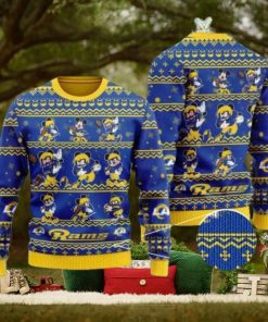 Rams Mickey Mouse Knitted Ugly Christmas Sweater