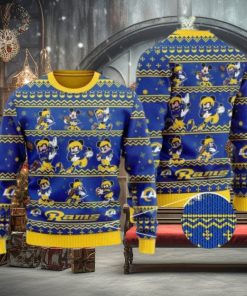 Rams Mickey Mouse Knitted Ugly Christmas Sweater