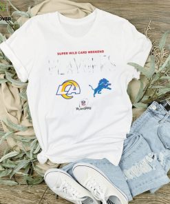 Rams Vs Lions 2023 Super Wild Card Weekend Playoffs Set Logos hoodie, sweater, longsleeve, shirt v-neck, t-shirt