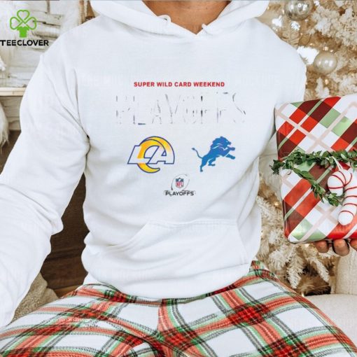 Rams Vs Lions 2023 Super Wild Card Weekend Playoffs Set Logos hoodie, sweater, longsleeve, shirt v-neck, t-shirt