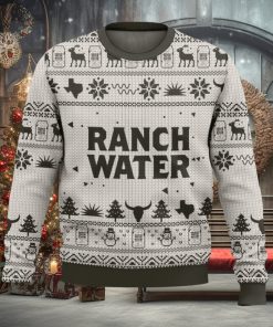 Ranch Water Seltzer Ugly Christmas Sweater 2023 Christmas Gift 3D Sweater