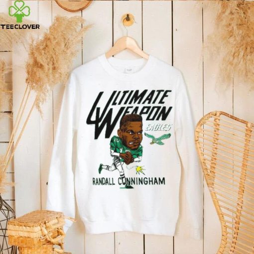 Randall Cunningham Philadelphia Eagles Homage Caricature Retired Player Tri Blend T Shirt