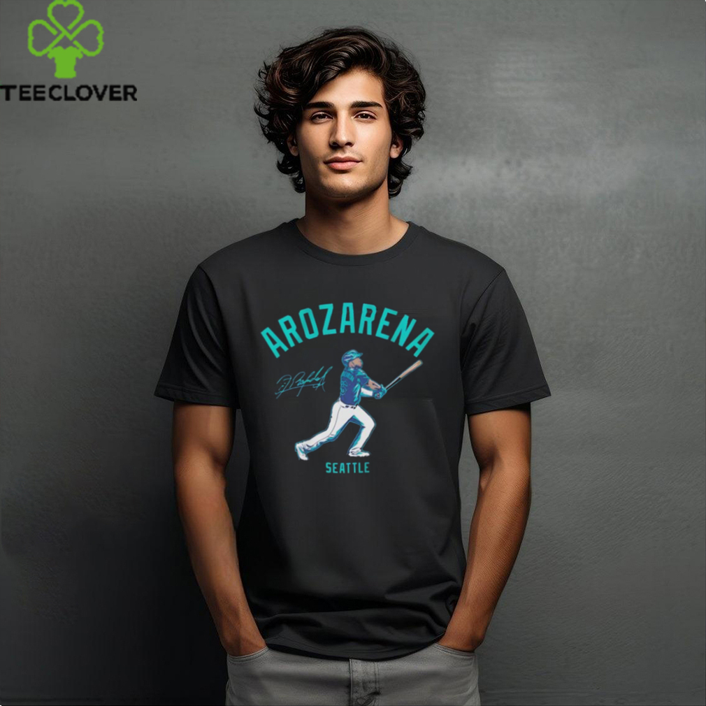 Randy Arozarena batting Seattle baseball signature shirt Randy Arozarena batting Seattle baseball signature shirt