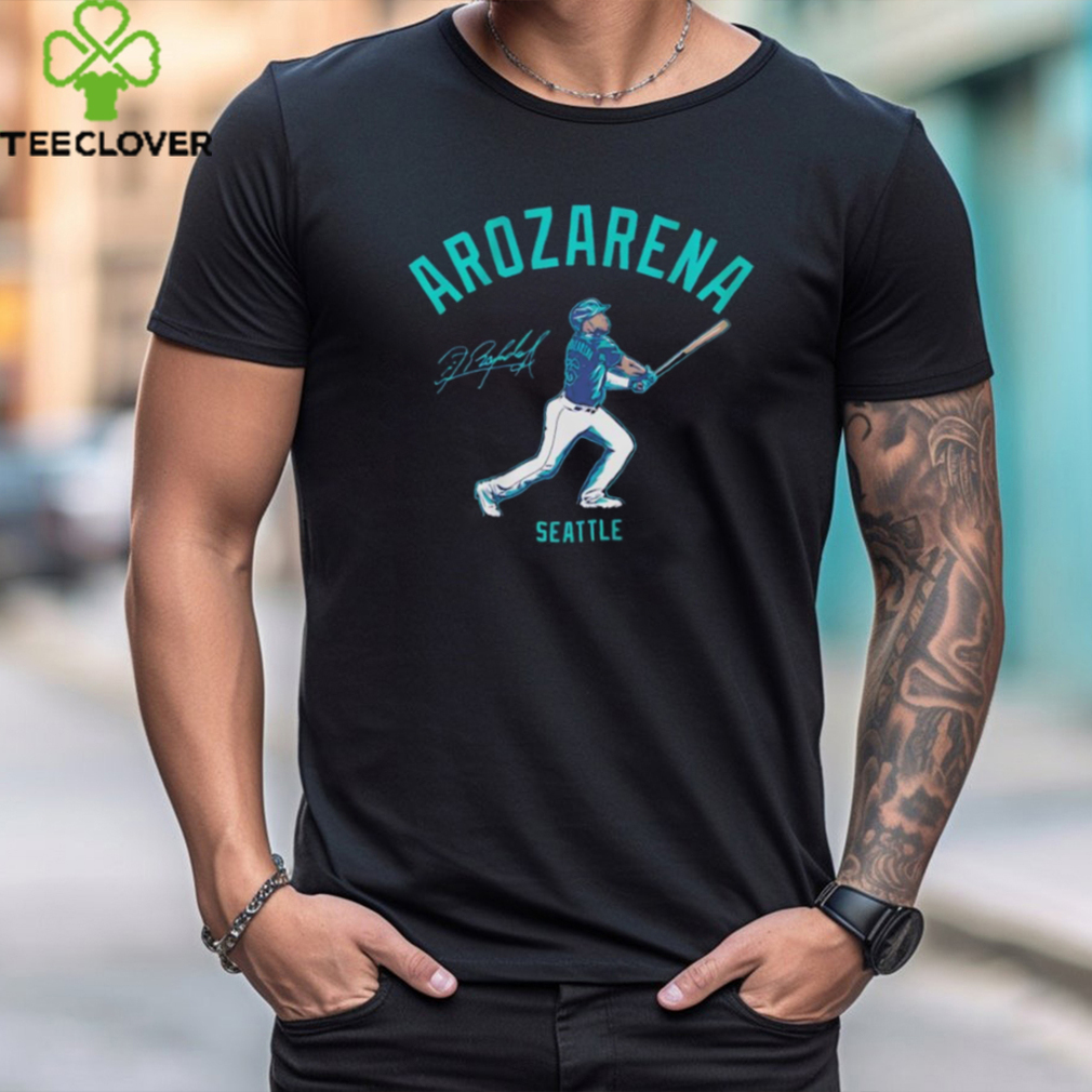 Randy Arozarena batting Seattle baseball signature shirt Randy Arozarena batting Seattle baseball signature shirt