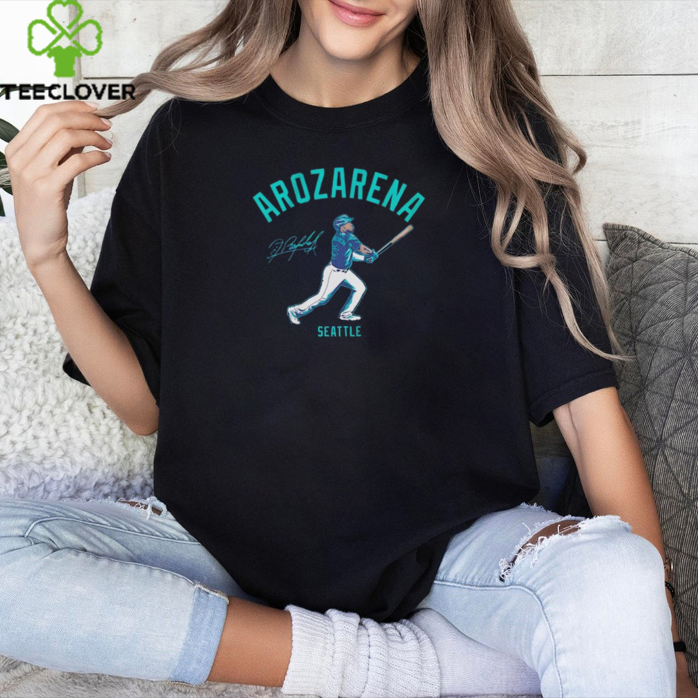 Randy Arozarena batting Seattle baseball signature shirt Randy Arozarena batting Seattle baseball signature shirt