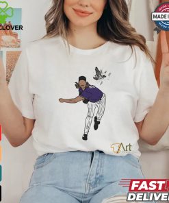Randy Johnson Seattle Mariners Hits The Bird Shirt