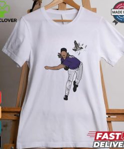 Randy Johnson Seattle Mariners Hits The Bird Shirt