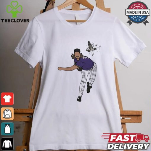 Randy Johnson Seattle Mariners Hits The Bird Shirt