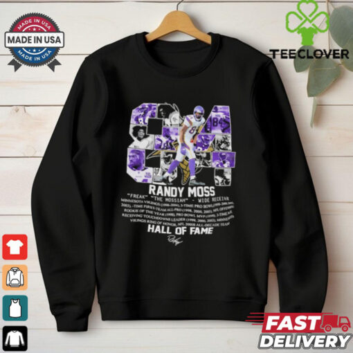 Randy Moss 84 Minnesota Vikings Hall of Fame shirt
