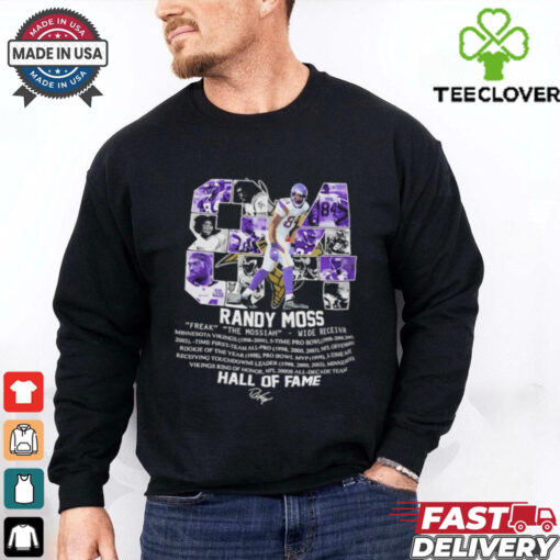 Randy Moss 84 Minnesota Vikings Hall of Fame shirt