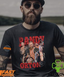 Randy Orton Six Pose Red Logo T shirt