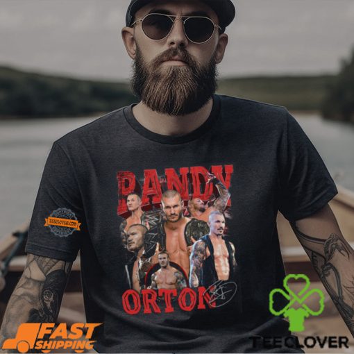 Randy Orton Six Pose Red Logo T shirt